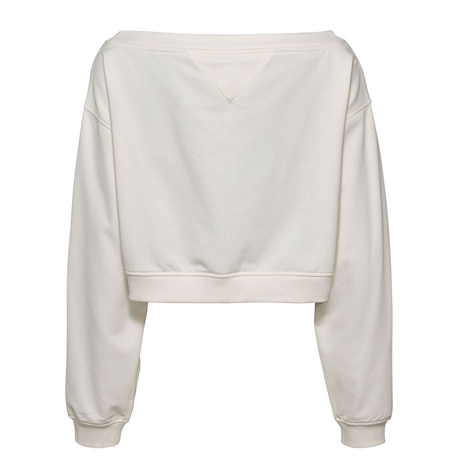 Pullover crop Essential con scollo a barca Tommy Jeans | DW0DW17956YBH